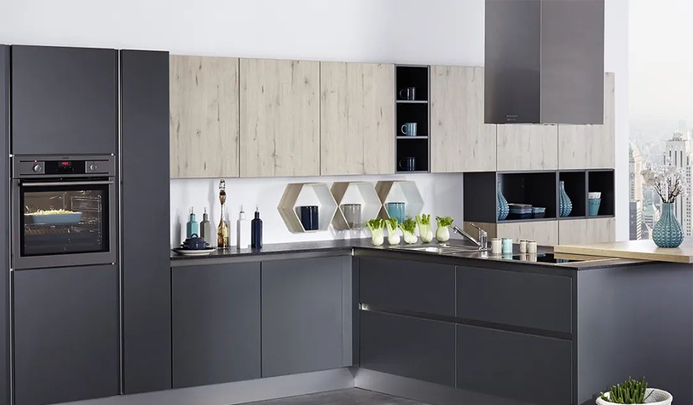 AG4510花色与AG5210花色搭配在橱柜上的应用