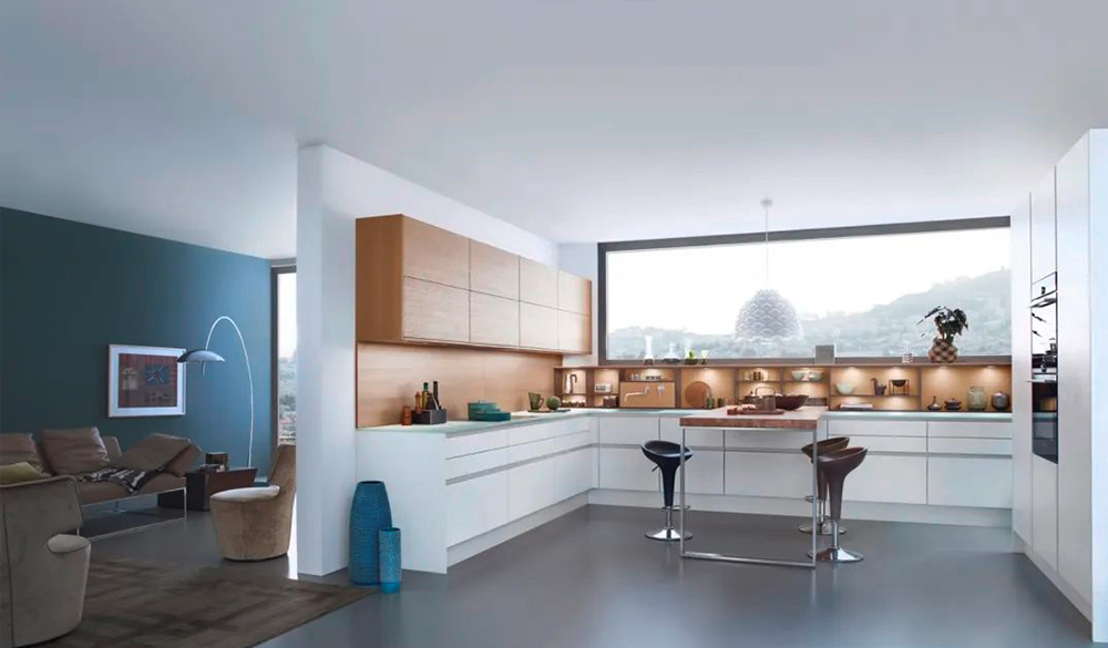 AG2214 花色同诺托深灰划痕水泥与木纹搭配应用